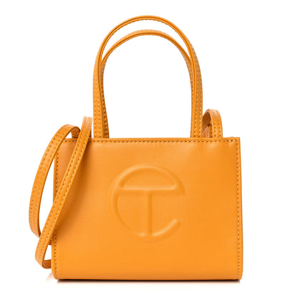 Telfar Vegan Leather Small Shopping Bag Mustard 1 of 9