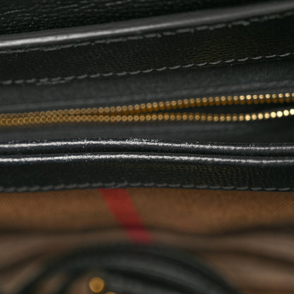 Burberry Derby Calfskin House Check Small Camberley Black 11 of 11