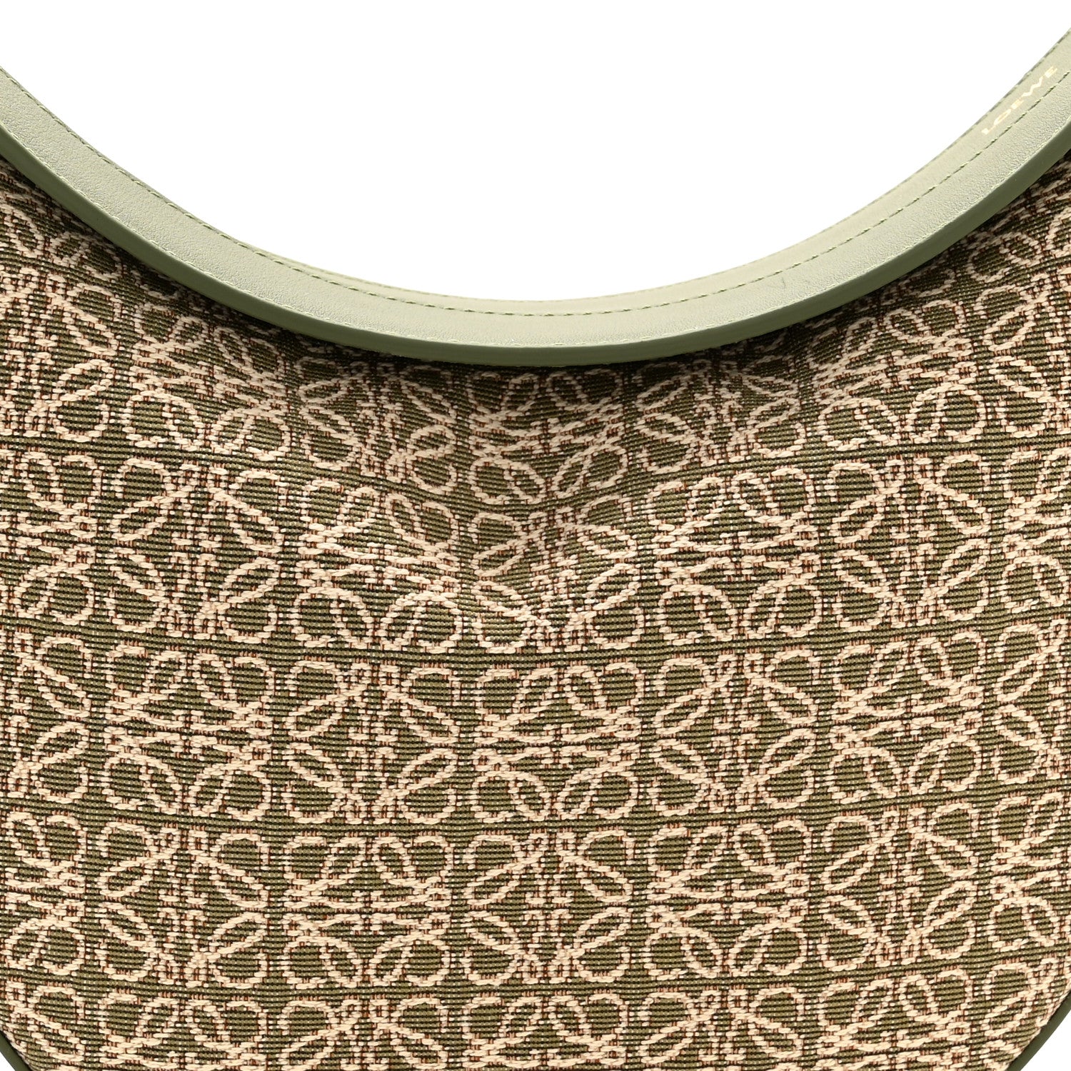 Loewe Jacquard Anagram Calfskin Luna Bag Avocado 8 of 10