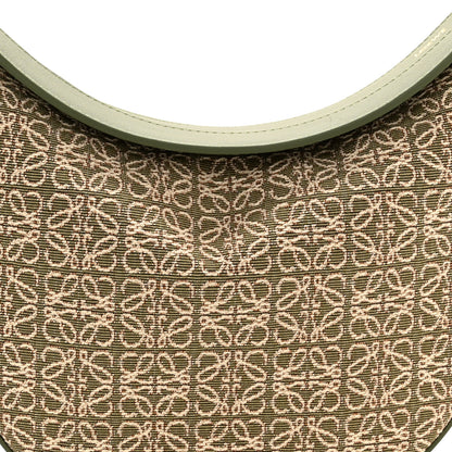 Loewe Jacquard Anagram Calfskin Luna Bag Avocado 8 of 10