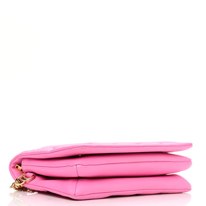 Louis Vuitton Lambskin Embossed Monogram Vuittamins Pochette Coussin Rose Violet 4 of 10