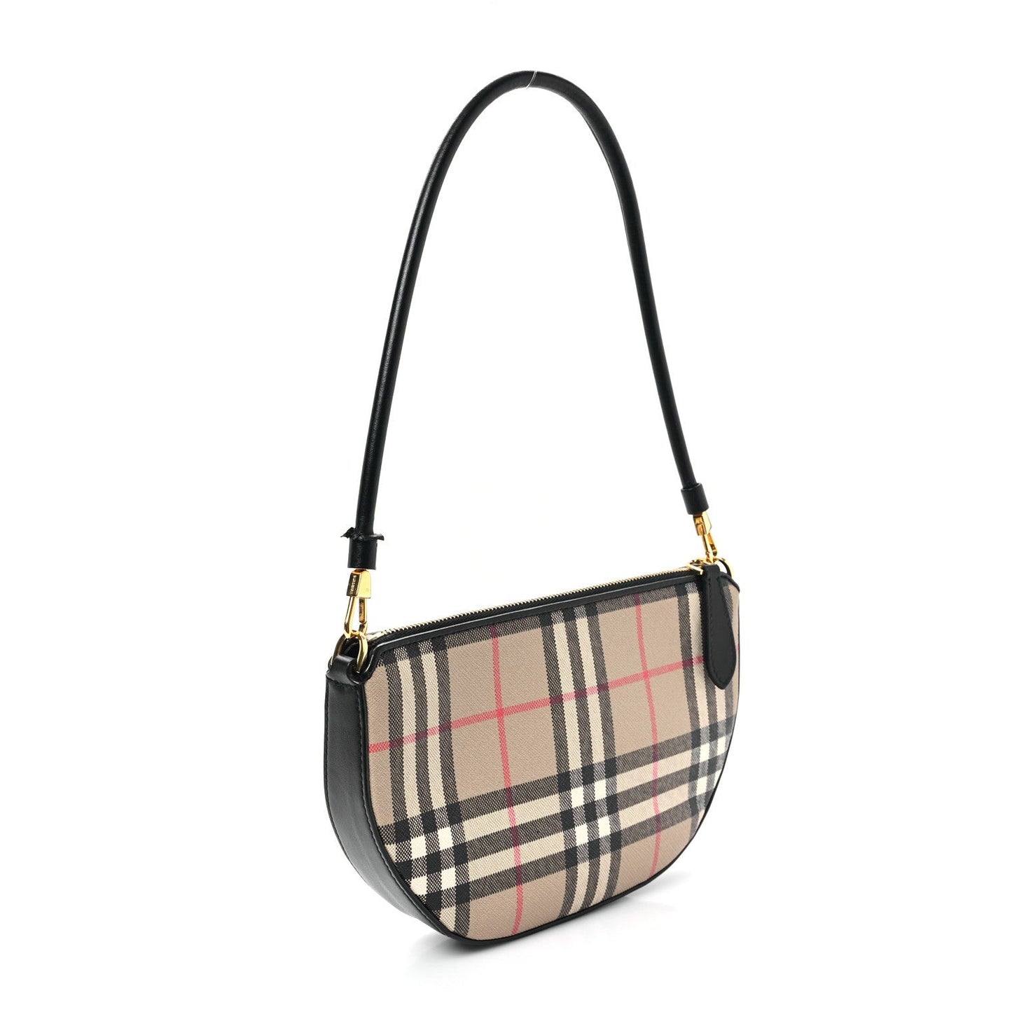 Vintage Check Calfskin Olympia Slim Pouch Archive Beige