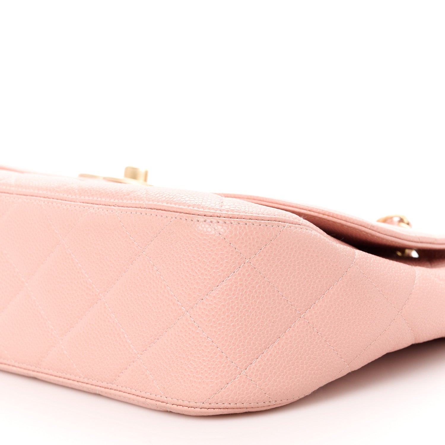 Chanel Caviar Quilted XL Jumbo Single Flap Light Pink 11 of 13