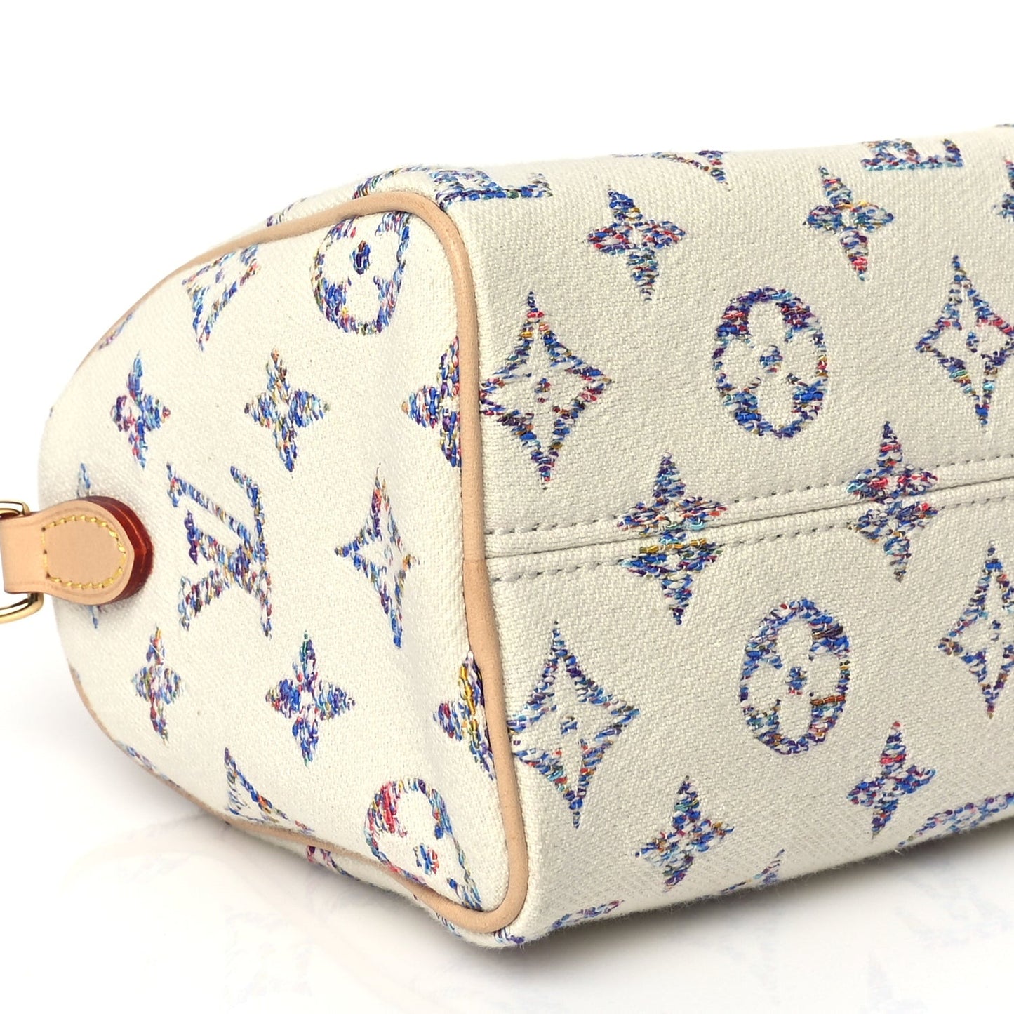 Monogram Jacquard Fabric Speedy Bandouliere 20 Multicolor Beige
