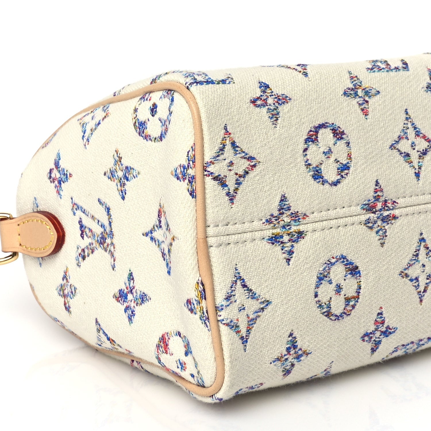 Louis Vuitton Monogram Jacquard Fabric Speedy Bandouliere 20 Multicolor Beige 7 of 8