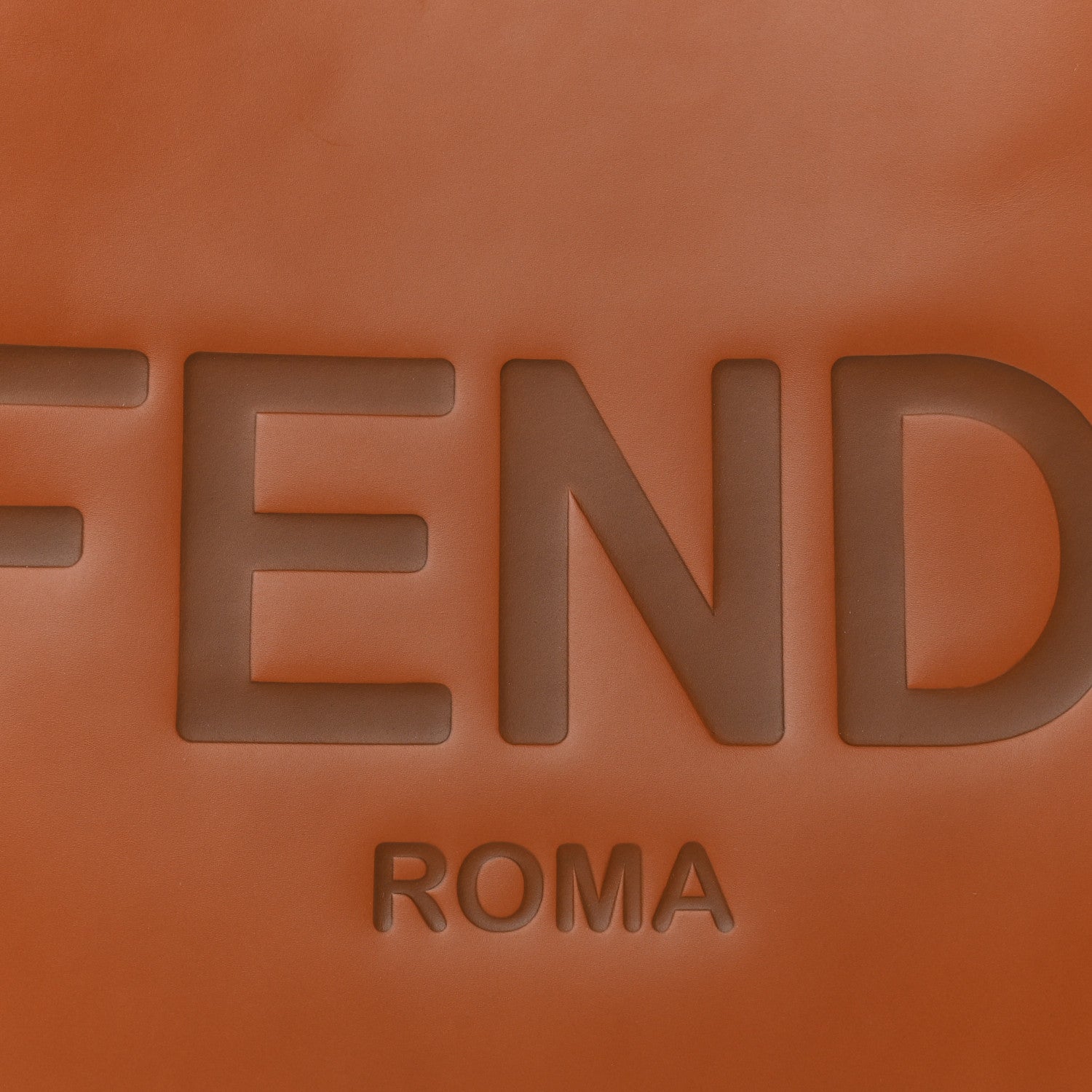 Fendi Vitello King Plexiglass Large Fendi Sunshine Shopper Tote Cuoio 9 of 11