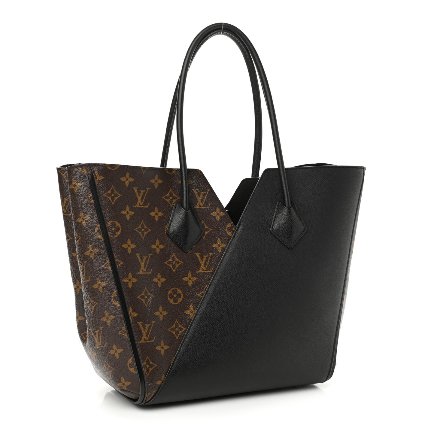 Calfskin Monogram Kimono Tote Black
