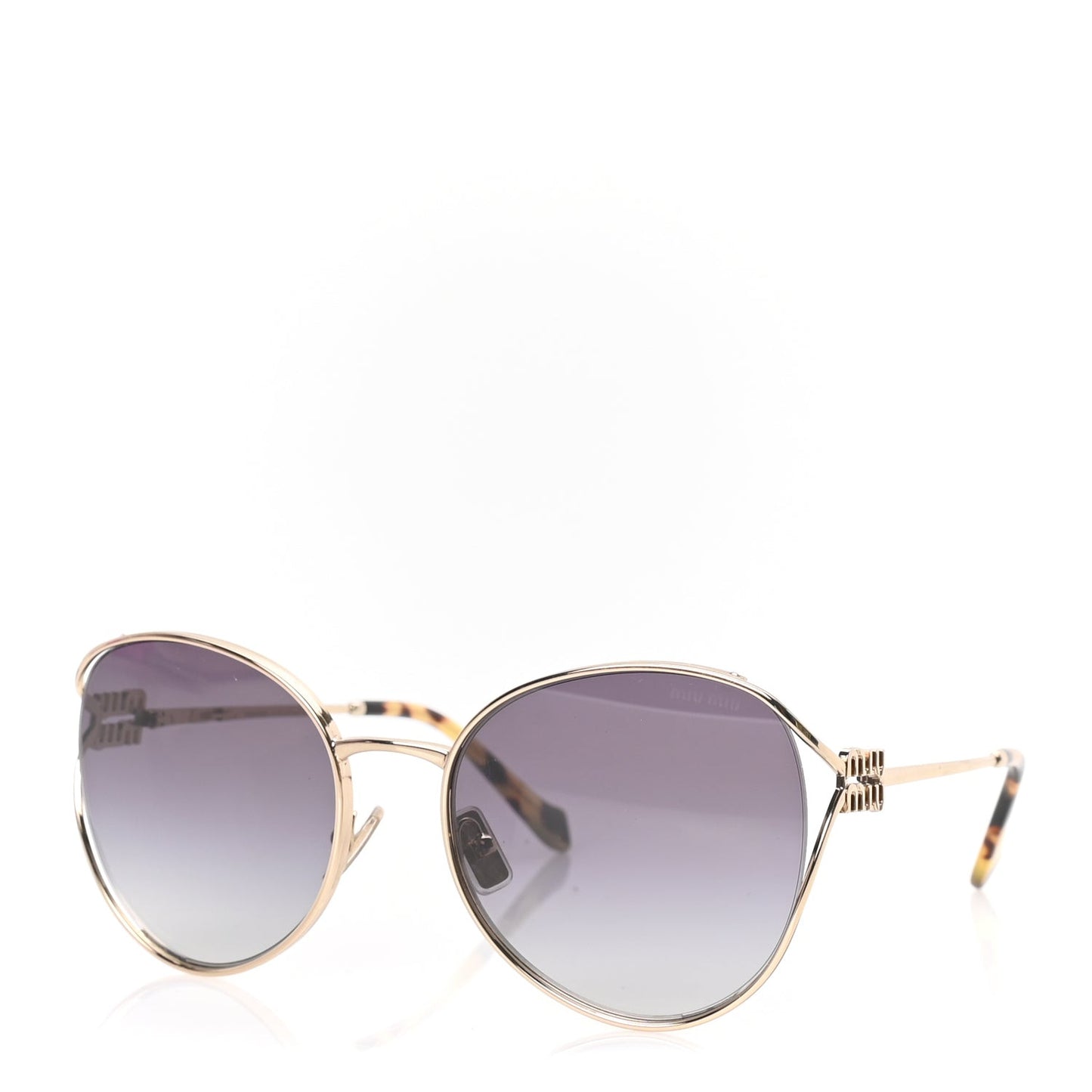 Metal Oval Sunglasses SMU52Y  Tortoise