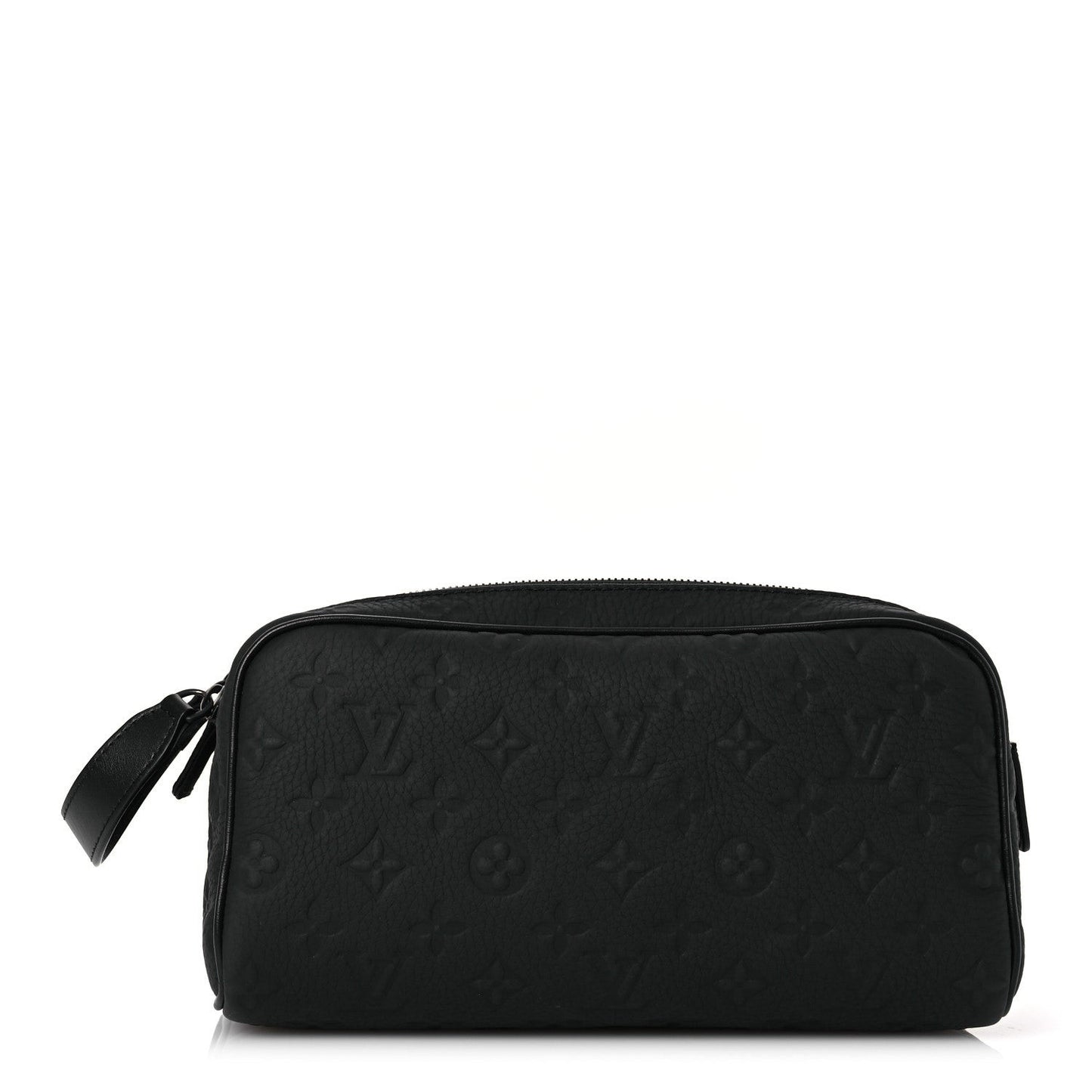 Taurillon Monogram Dopp Kit Toilet Pouch Black