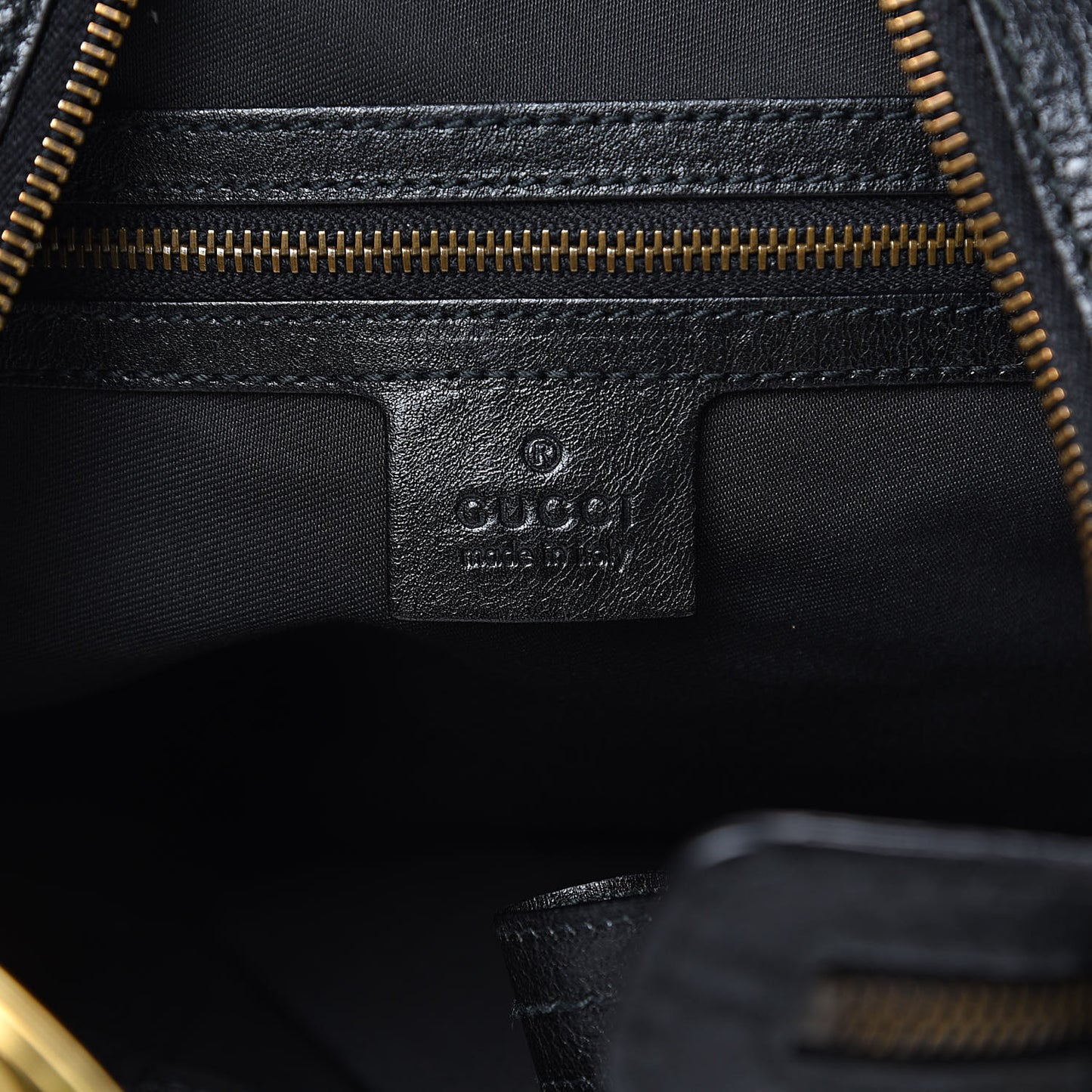 Monogram Medium Interlocking Hobo Black