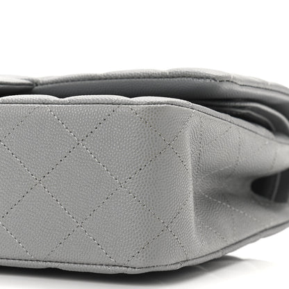 Chanel Caviar Quilted Medium Double Flap Grey 10 of 11