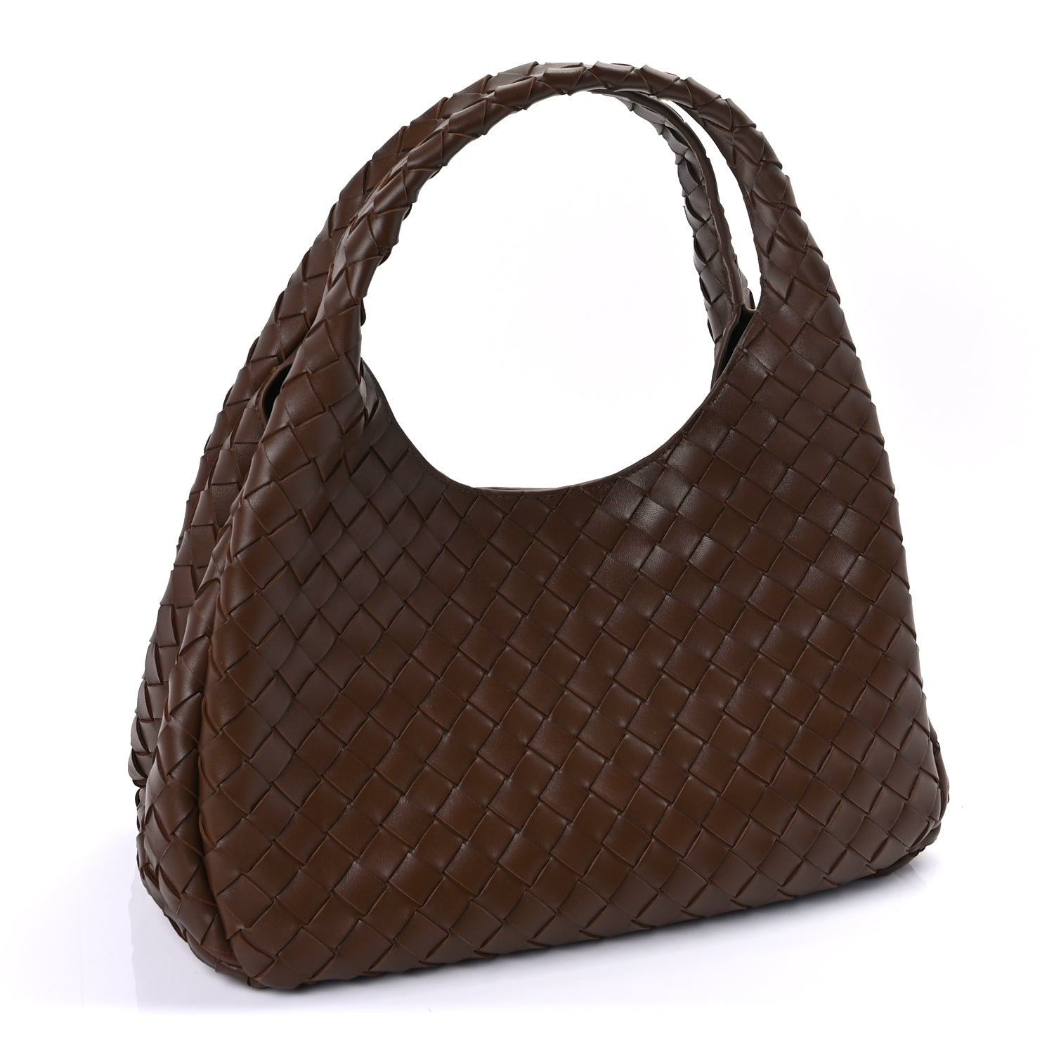 Bottega Veneta Intrecciato Medium Campana Shoulder Bag  Tannin 2 of 8
