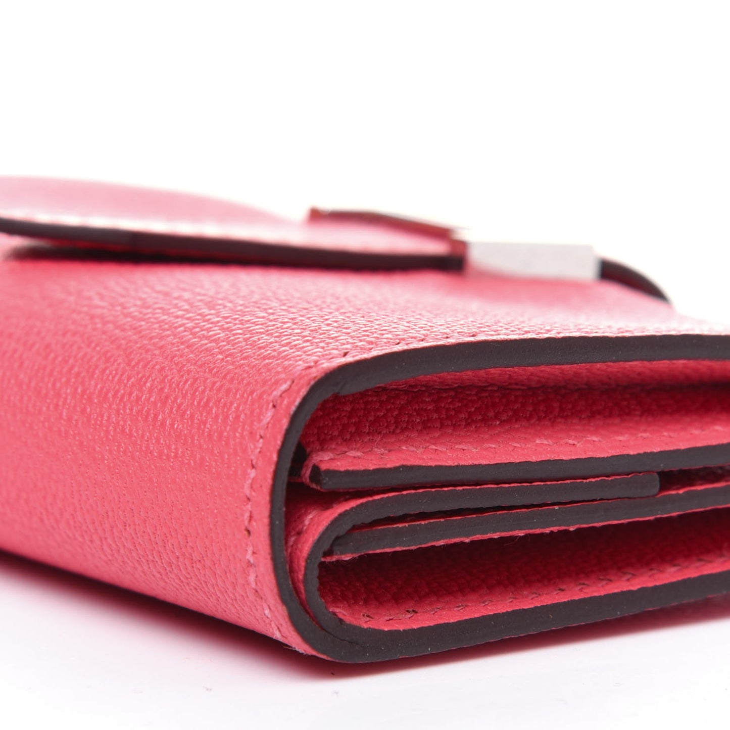 Chevre Mysore Mini Bearn Wallet Rose Lipstick