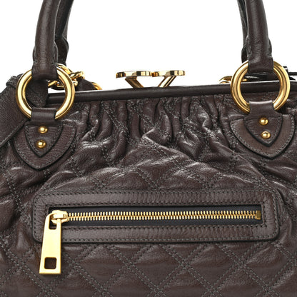Marc Jacobs Calfskin Quilted Stam Brown 21 of 21