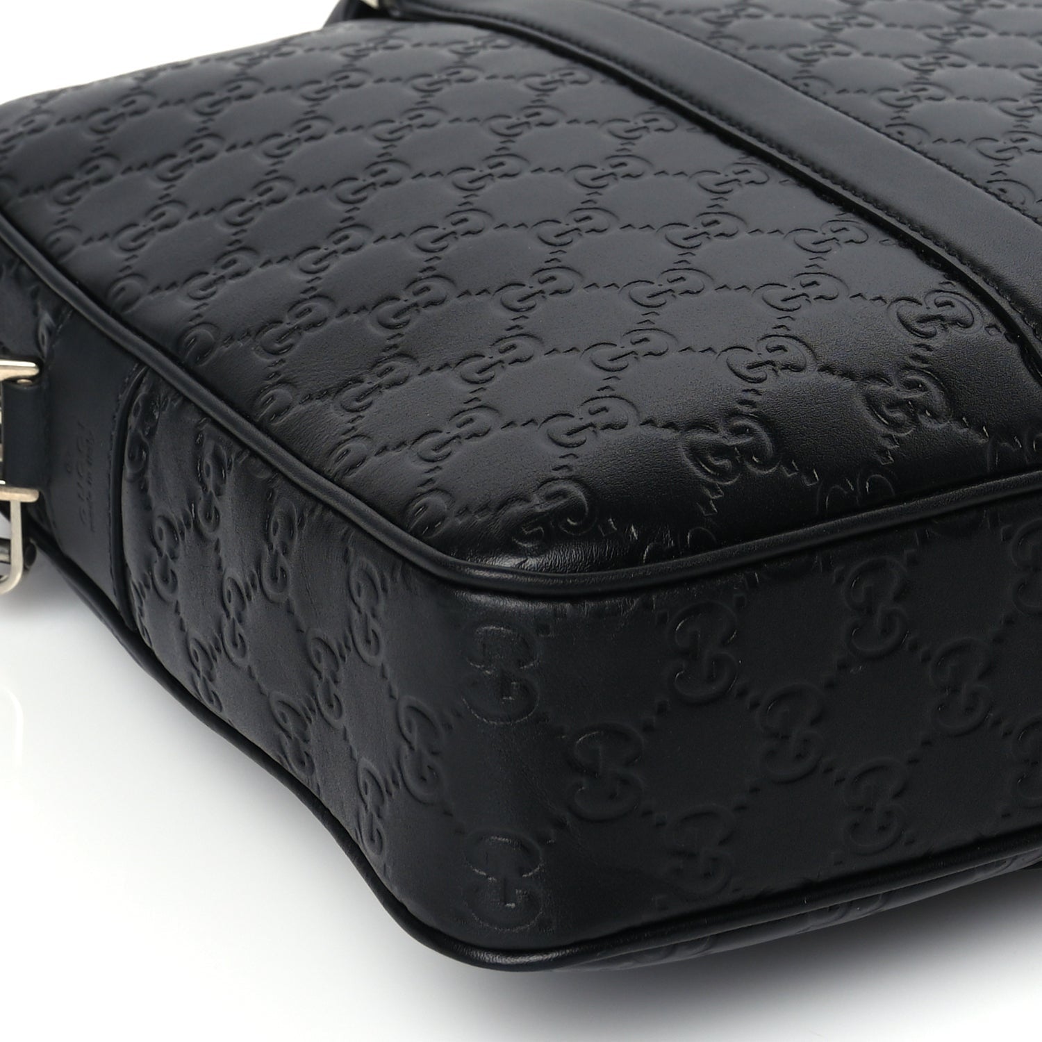 Gucci Calfskin GG Emblem Large Briefcase Black 7 of 8