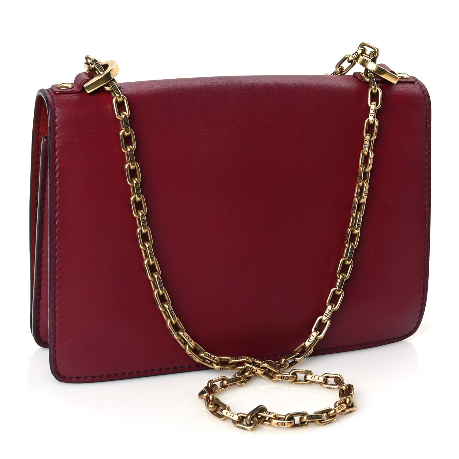 Christian Dior Calfskin J'Adior Chain Flap Bag Red 2 of 8