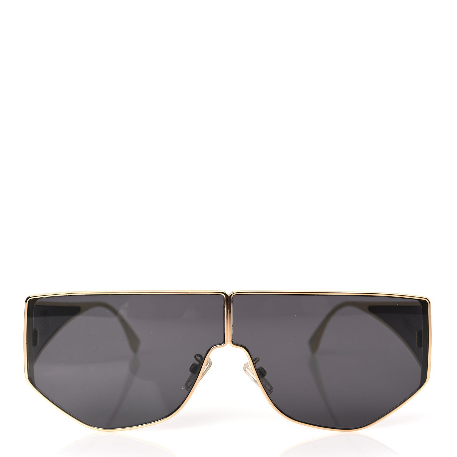Fendi Metal Disco Geometric Sunglasses FE 40051/U Gold 2 of 7