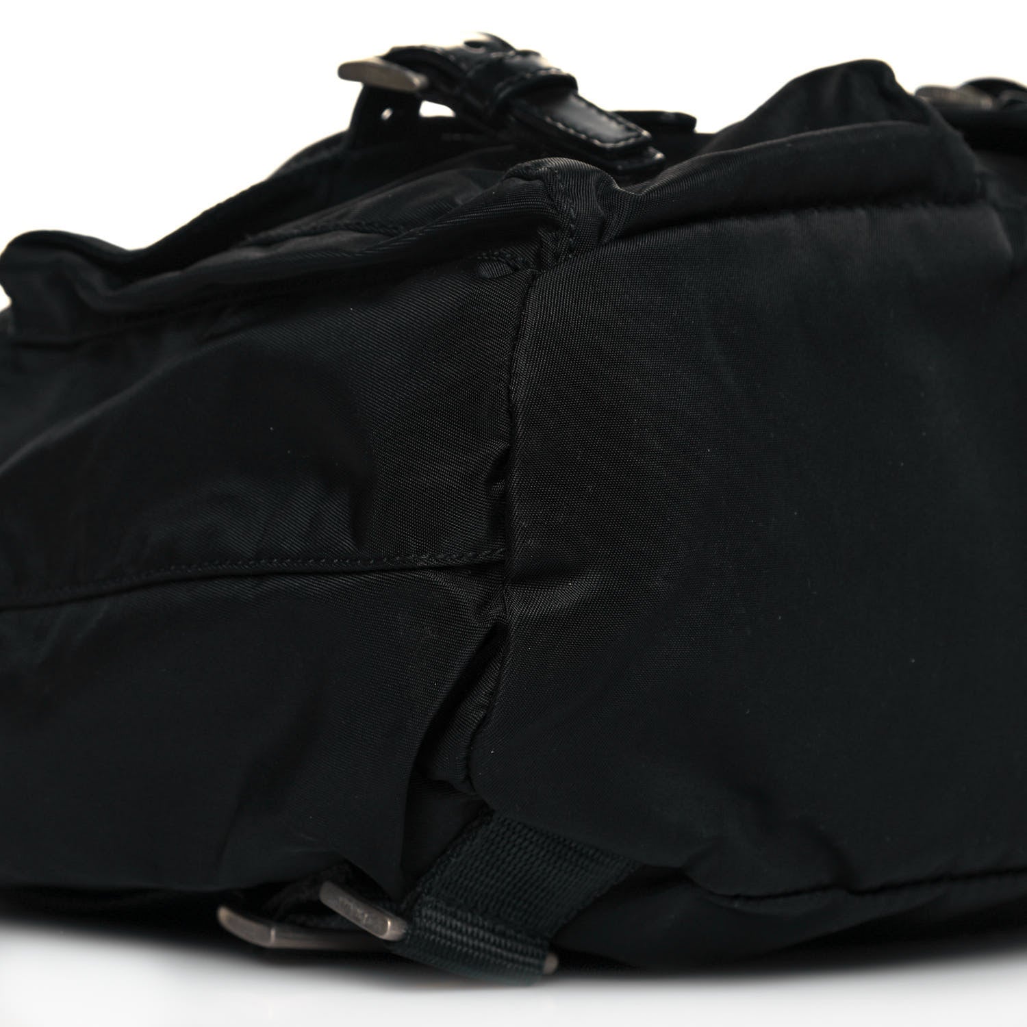 Prada Nylon Vela Double Buckle Backpack Black 7 of 10