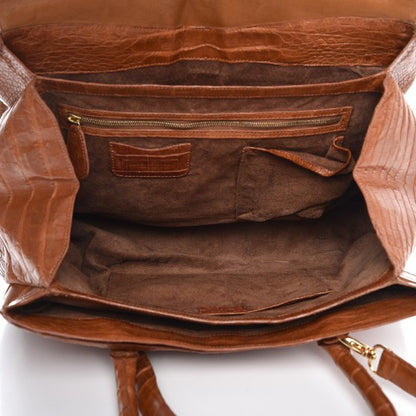 Nancy Gonzalez Crocodile Top Handle Tote Brown 5 of 26