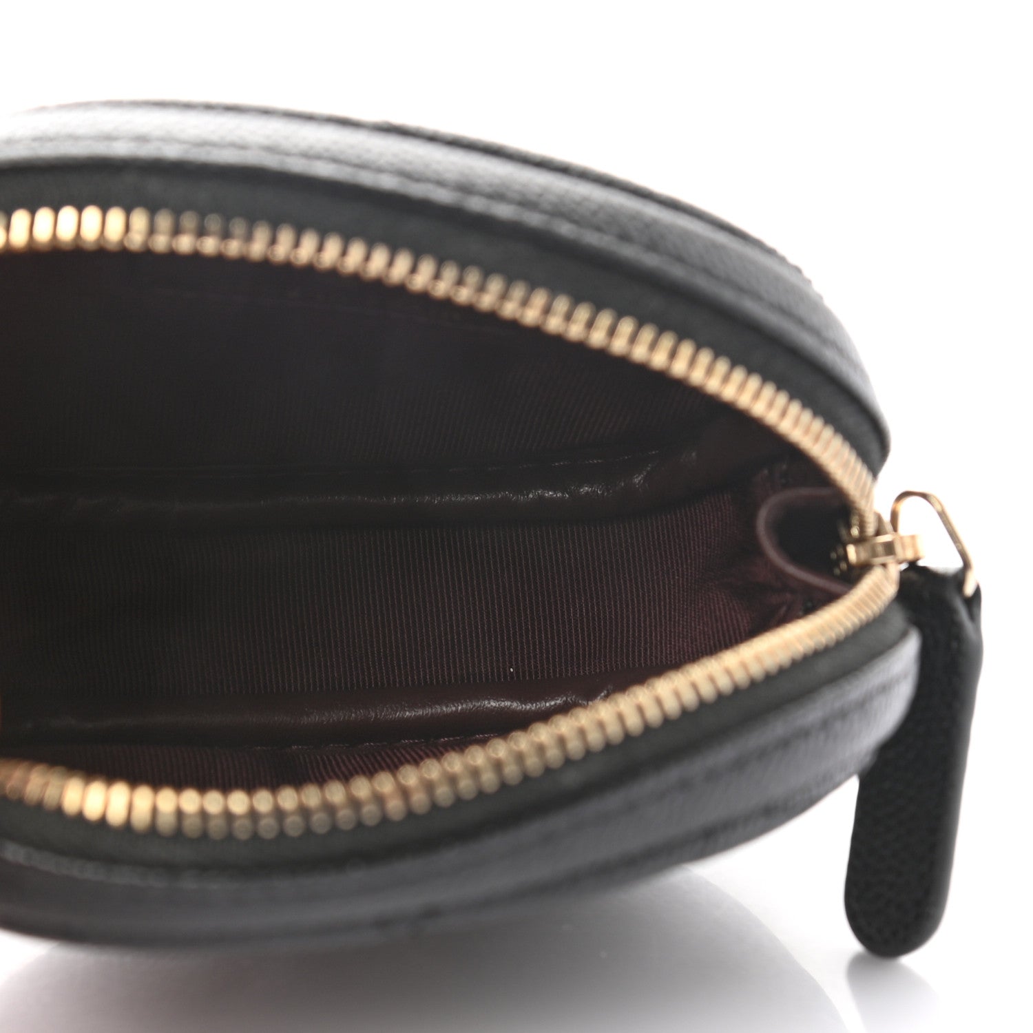 Chanel Caviar Quilted Zip Around Classic Coin Purse Black 5 of 7