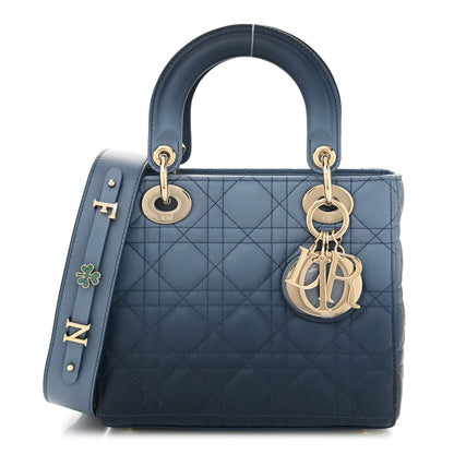 Christian Dior Lambskin Cannage Gradient Small My ABCDior Lady Dior Indigo Blue 1 of 7