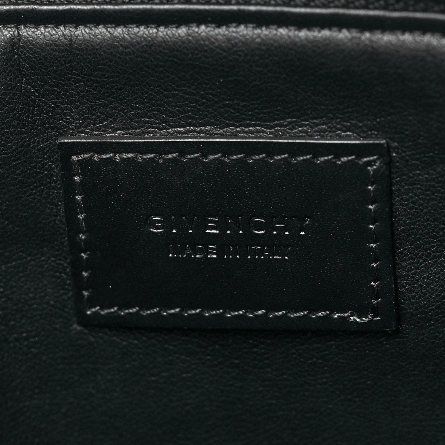 Givenchy Textured Coated Canvas Lion Print Pouch Black 6 of 9