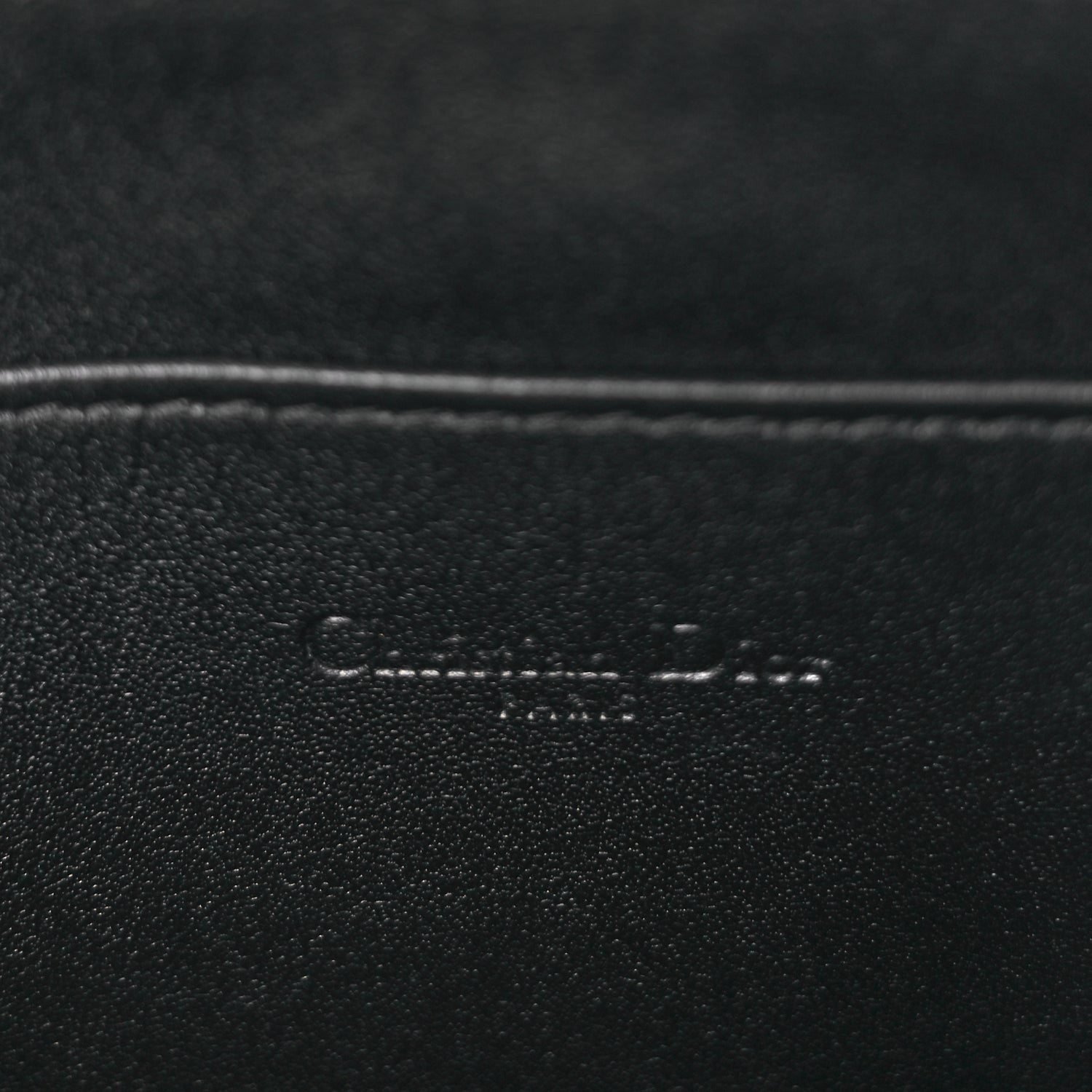 Christian Dior Supple Calfskin Cannage Caro Daily Pouch Black 6 of 8