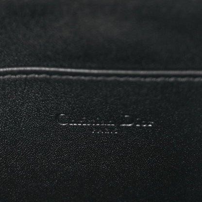 Christian Dior Supple Calfskin Cannage Caro Daily Pouch Black 6 of 8