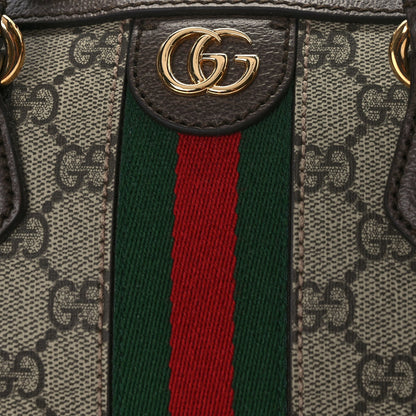 Gucci GG Supreme Monogram Web Large Ophidia Boston Bag Beige Ebony 7 of 9