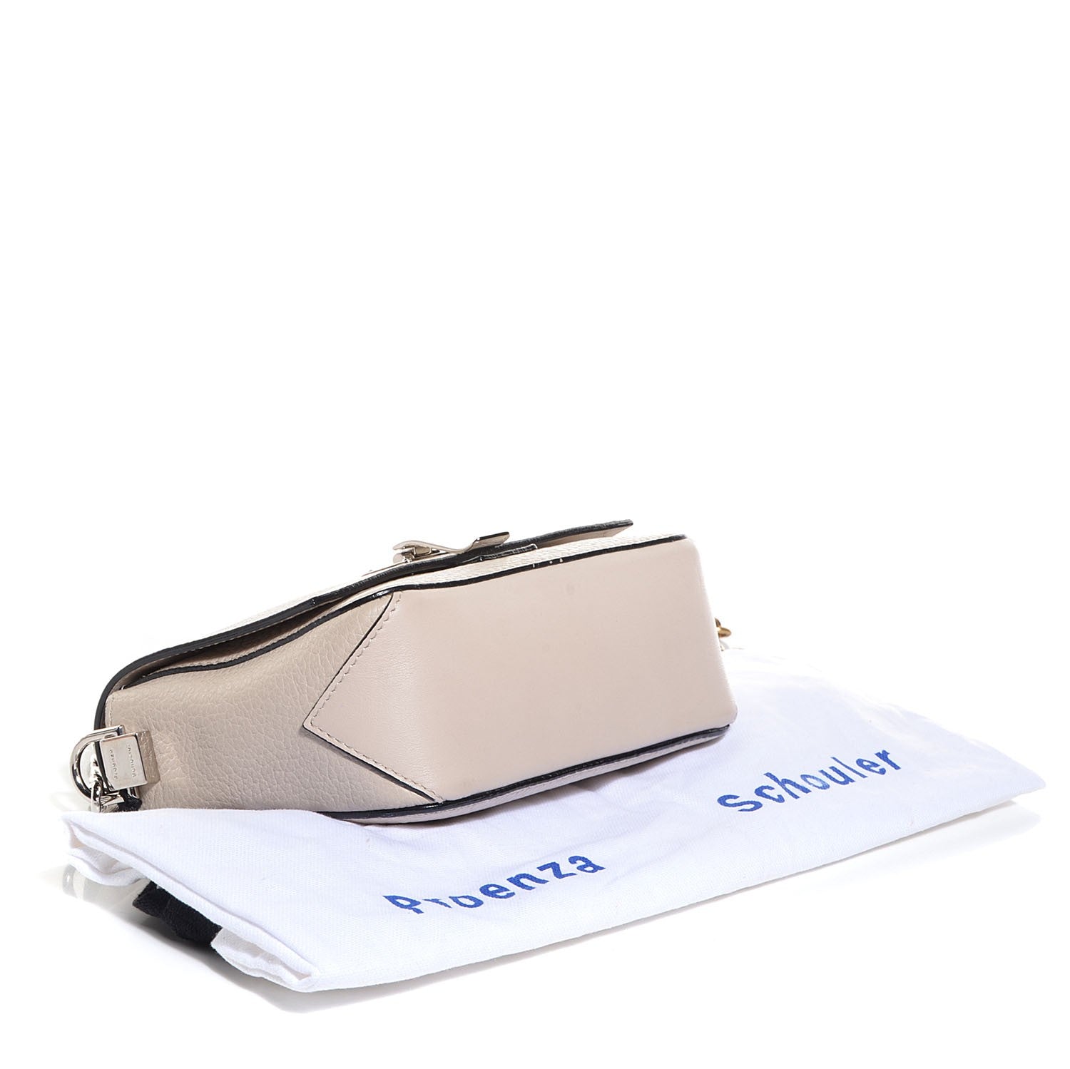 Proenza Schouler Pebbled Calfskin Extra Small Courier Talc 4 of 10