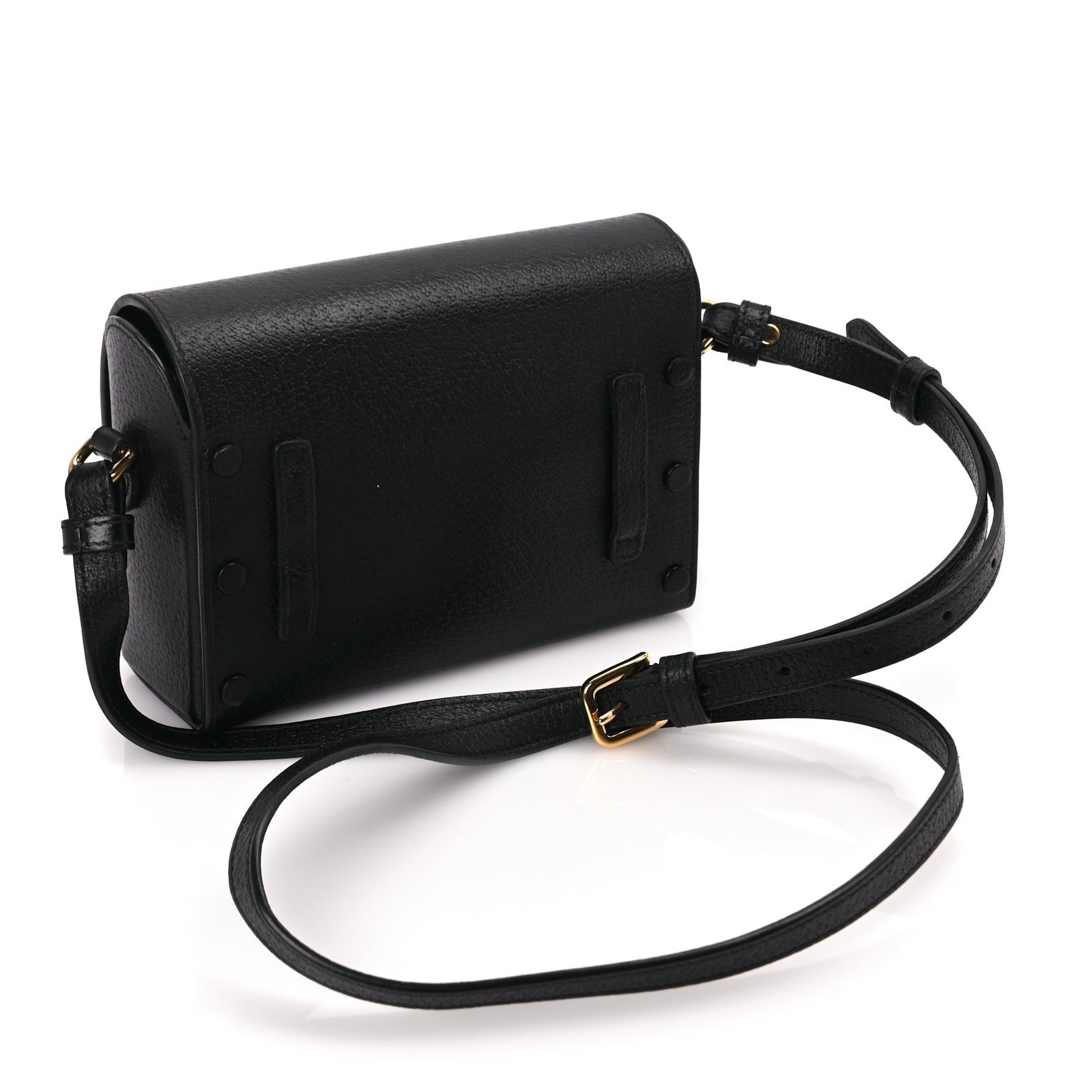 Gucci Calfskin Horsebit 1955 Shoulder Bag Black 2 of 10