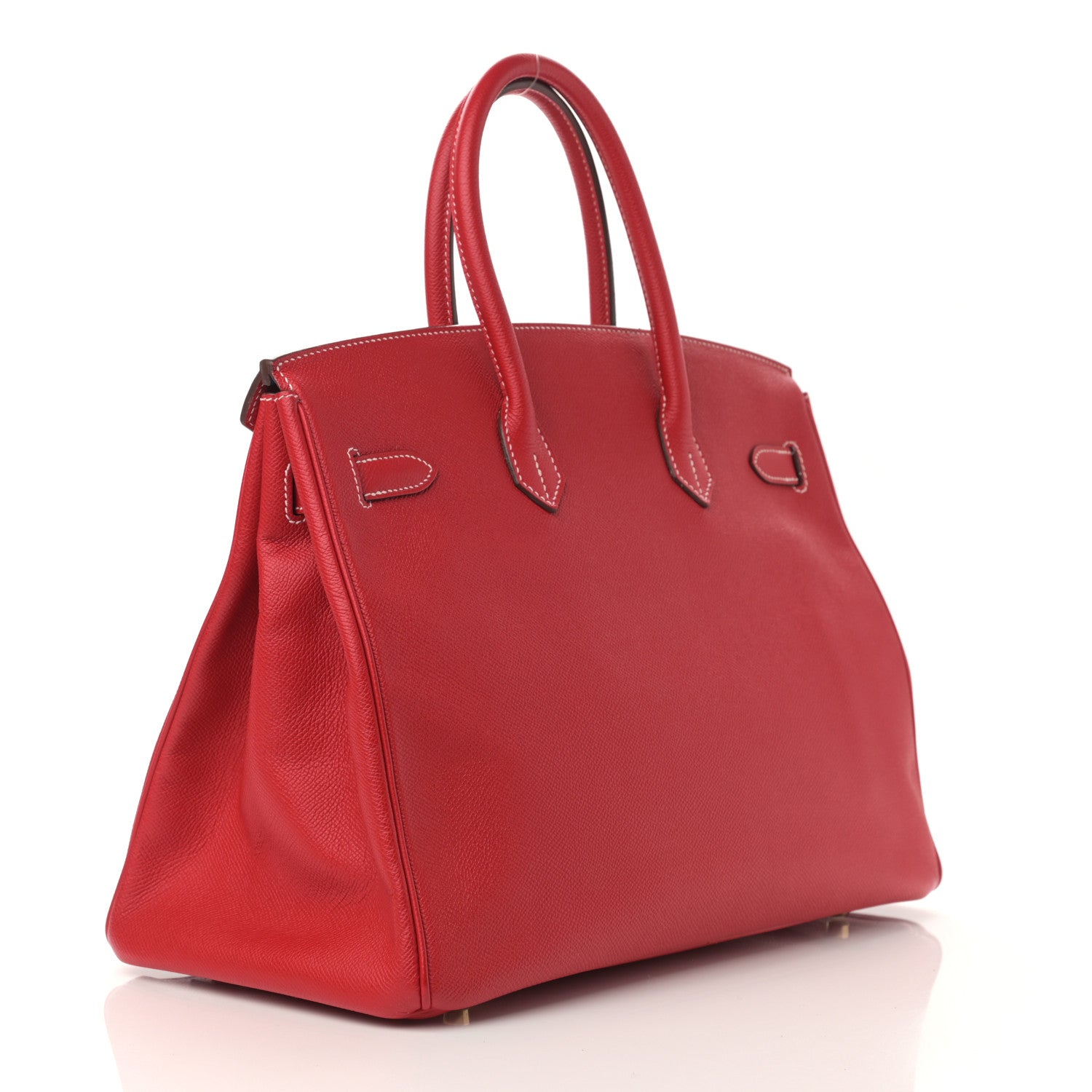 Hermes Epsom Candy Birkin 35 Rouge Casaque Bleu Thalassa 3 of 13