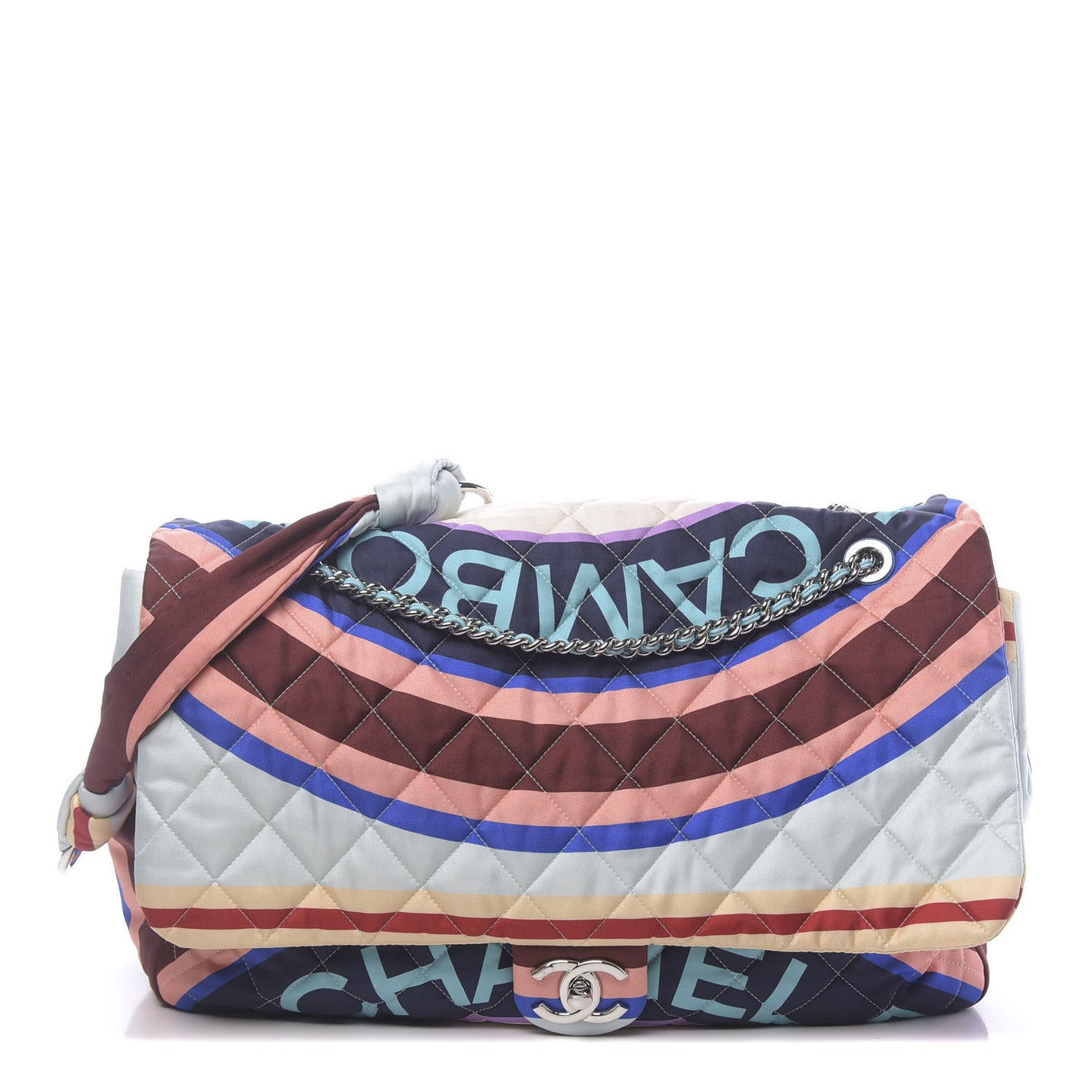 Fabric Quilted Printed XXL Flap Multicolor