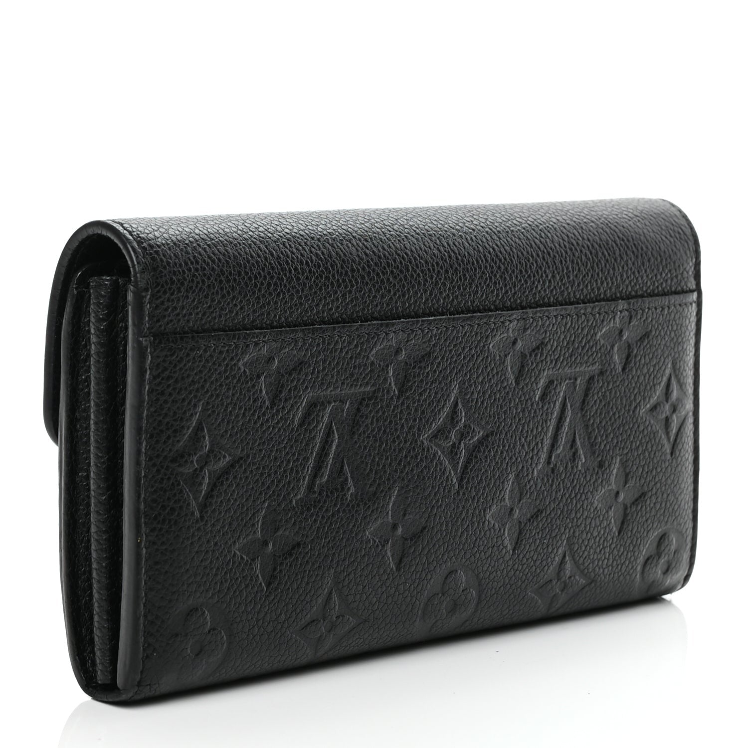 Louis Vuitton LOUIS VUITTON Empreinte Sarah Wallet NM Black 3 of 7