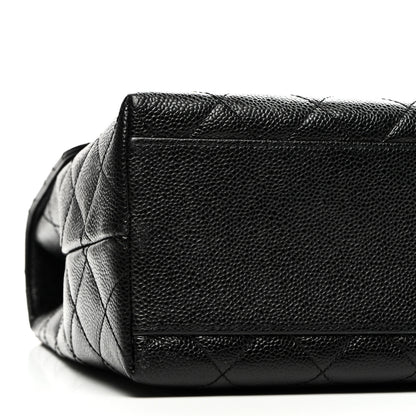 Chanel Caviar Quilted Jumbo Kelly Flap Black 9 of 10