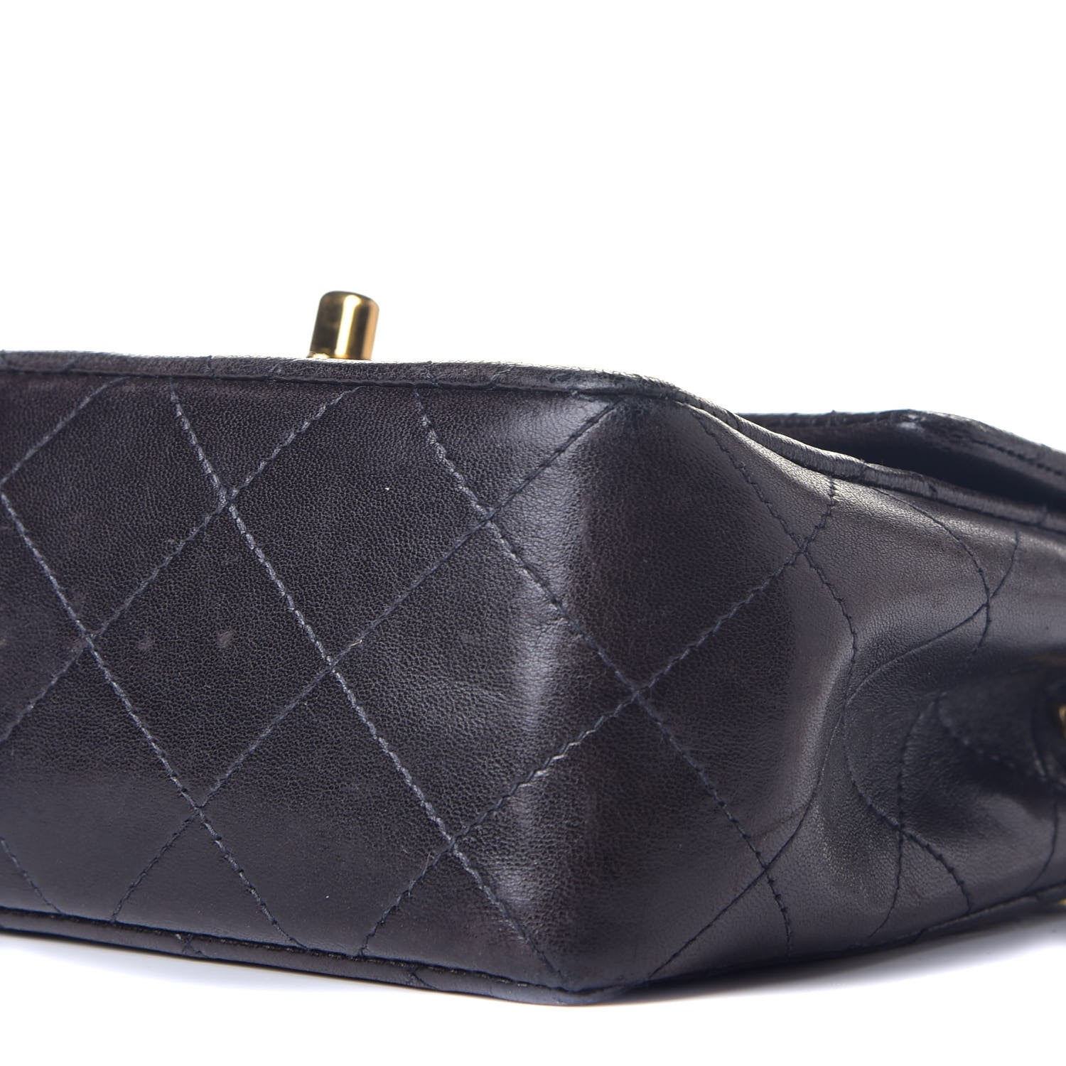 Chanel Lambskin Quilted Mini Square Flap Black 9 of 9