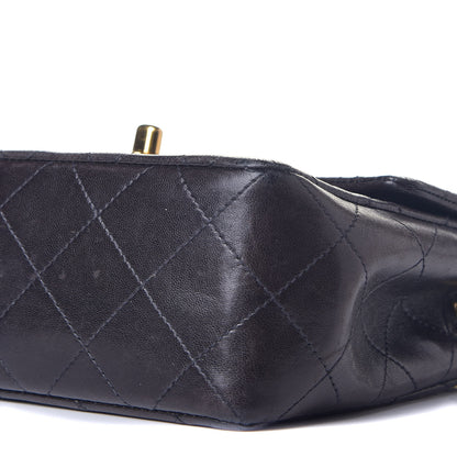 Chanel Lambskin Quilted Mini Square Flap Black 9 of 9
