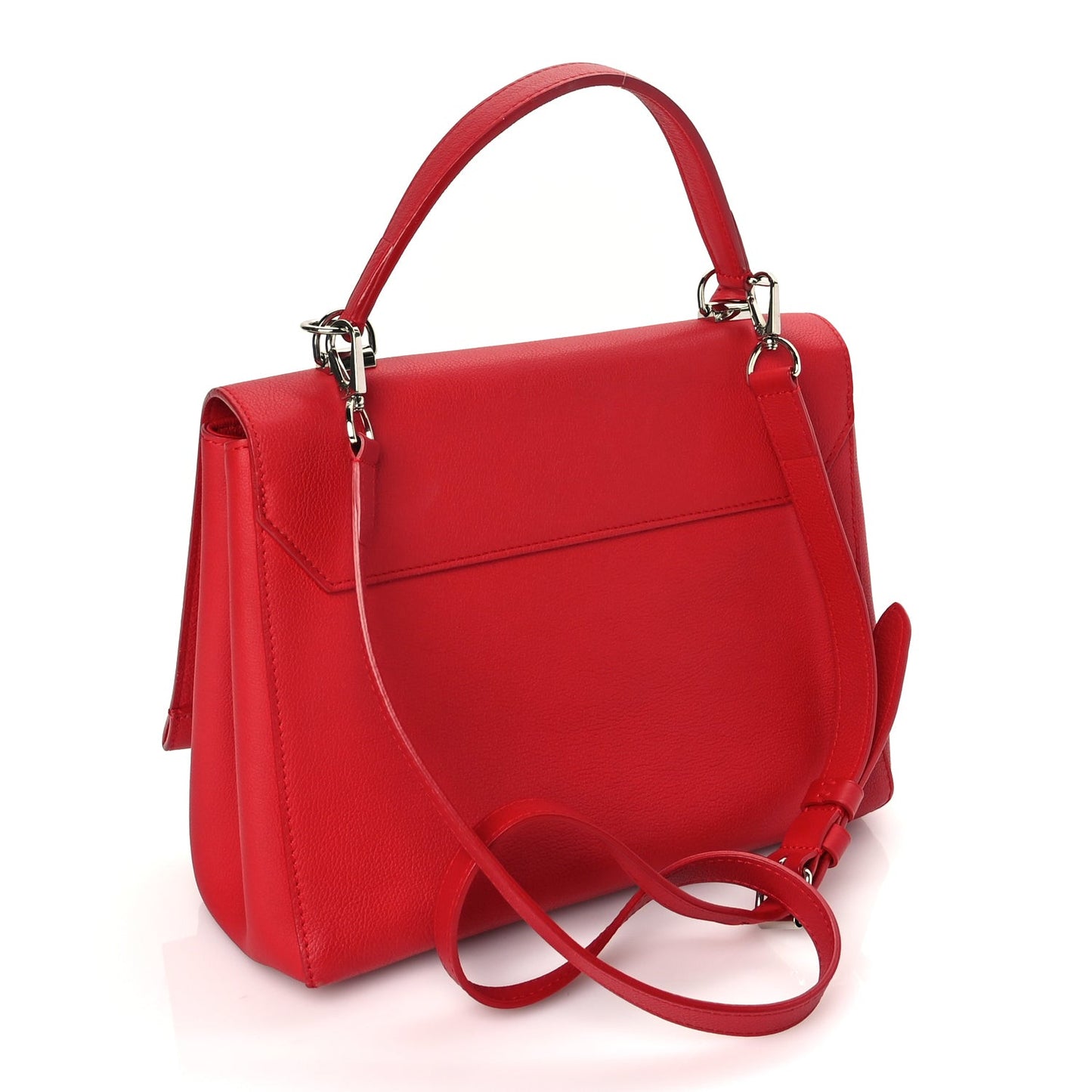 Soft Calfskin Lockme II Top Handle Rubis
