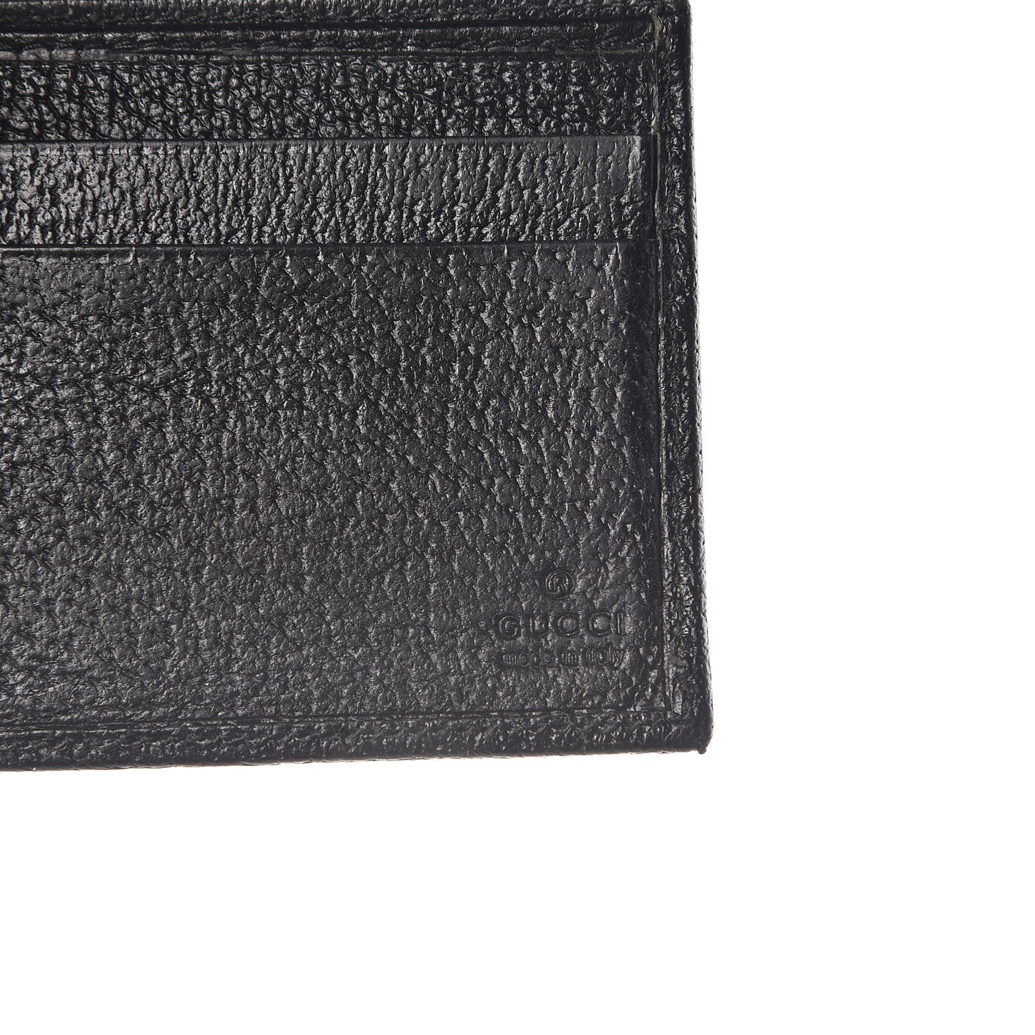 Gucci Mens Monogram Bi-Fold Wallet Black 6 of 7