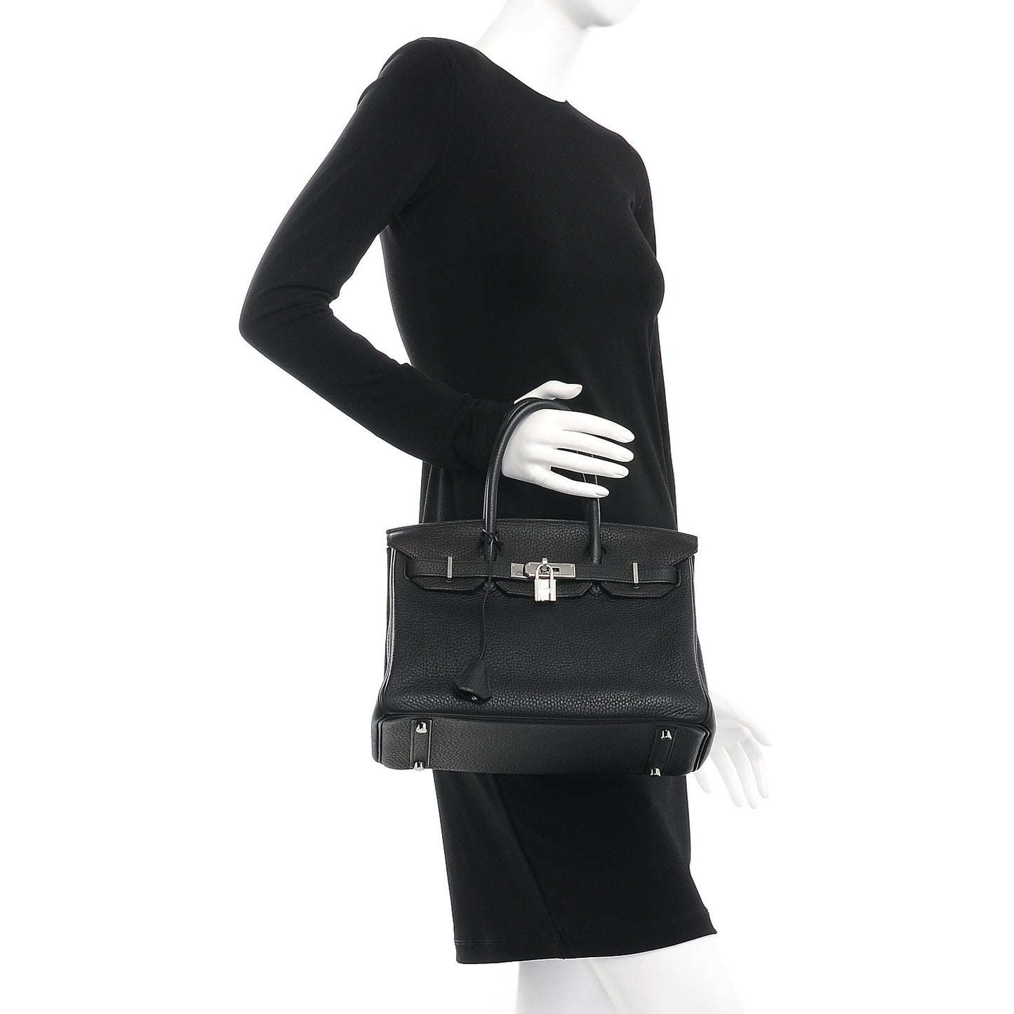 Taurillon Clemence Birkin 30 Black