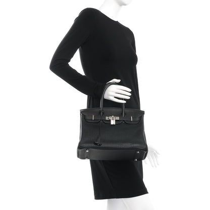 Hermes Taurillon Clemence Birkin 30 Black 2 of 29