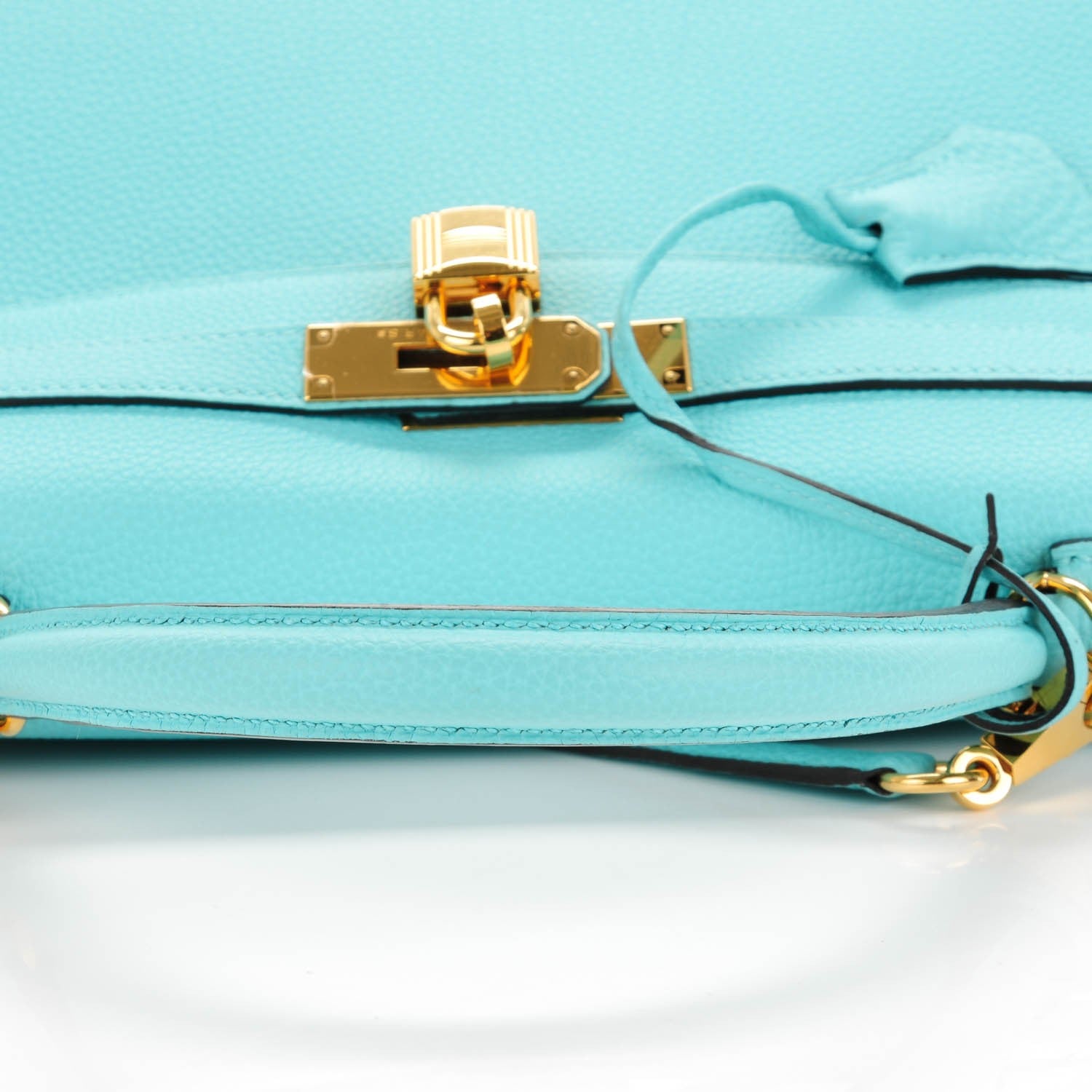 Hermes Togo Kelly Retourne 32 Bleu Atoll 16 of 26