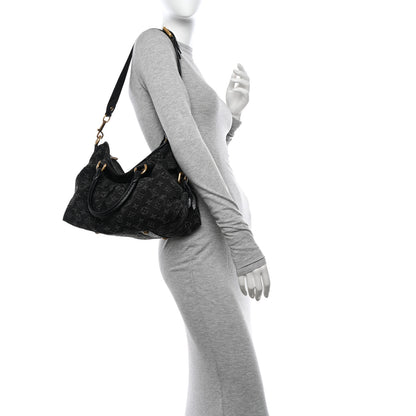 Louis Vuitton Denim Neo Cabby MM Black 2 of 11