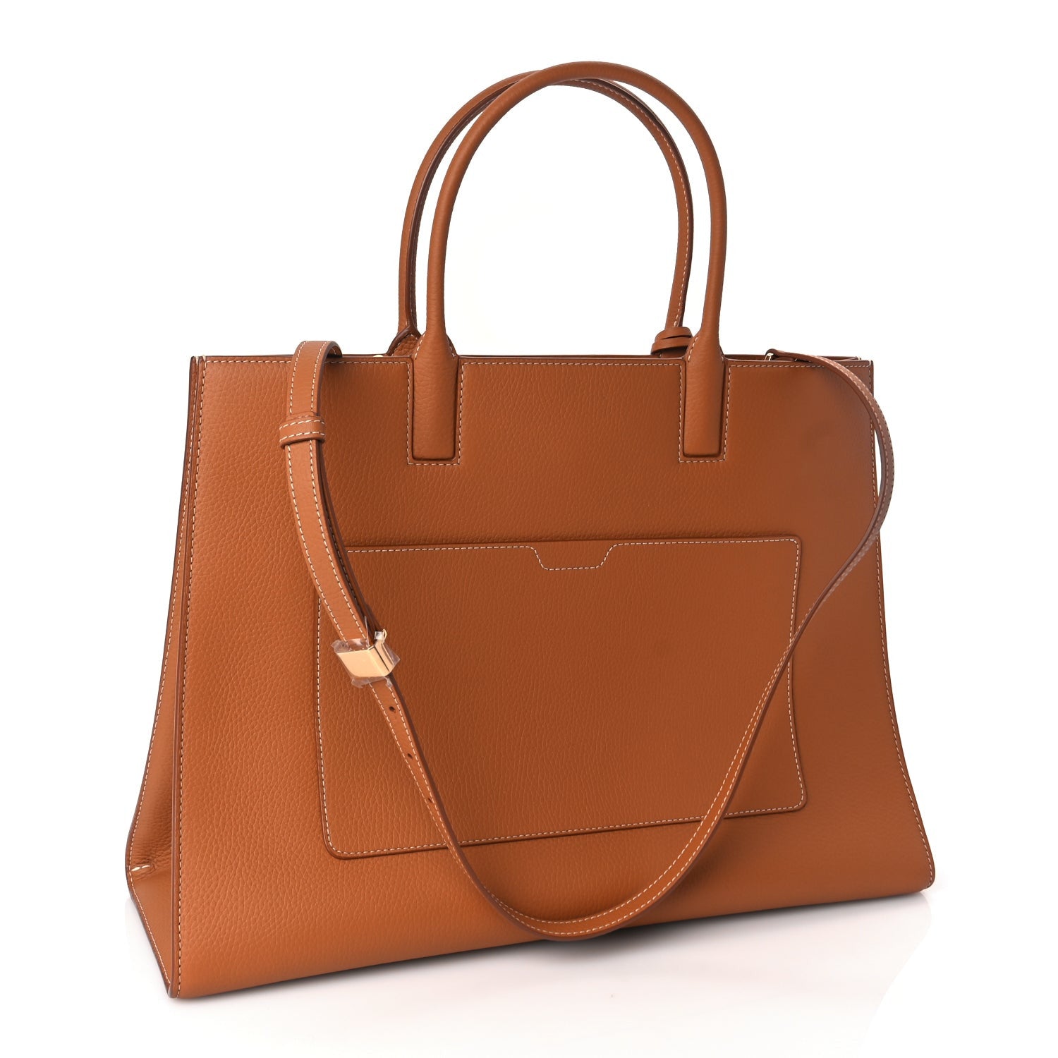 Burberry Grained Calfskin Medium Frances Tote Warm Russet 2 of 8