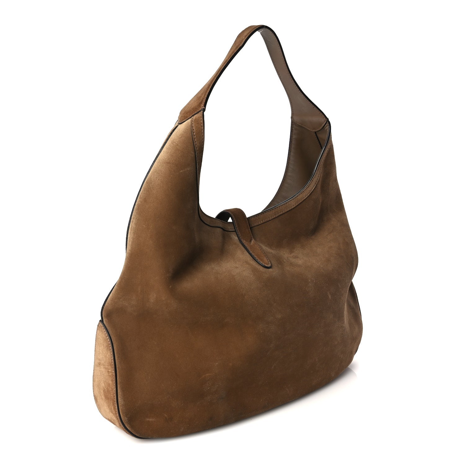 Gucci Suede Cudu Web Large Jackie Hobo Marron Glace 2 of 9