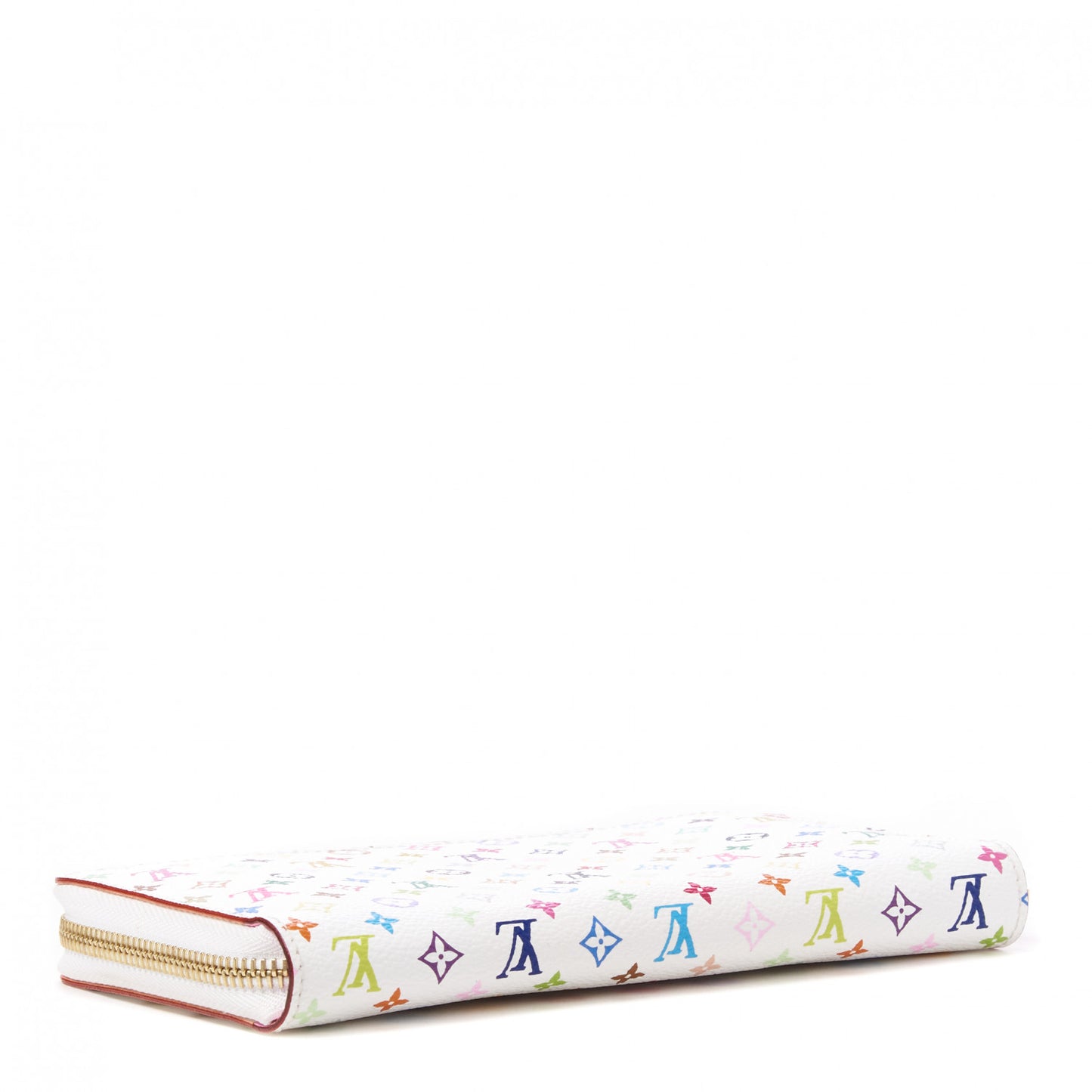 Monogram Multicolor Zippy Wallet White Litchi