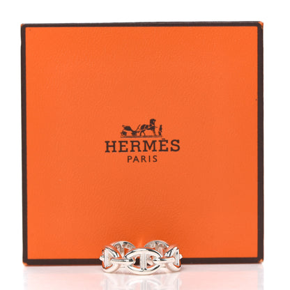 Hermes Sterling Silver PM Chaine d'Ancre Enchainee Band Ring 51 5.75 7 of 7