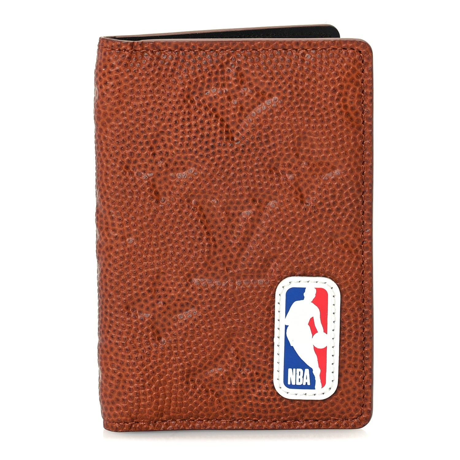 Louis Vuitton X NBA Grained Calfskin Monogram Pocket Organizer  Brick Orange 1 of 7