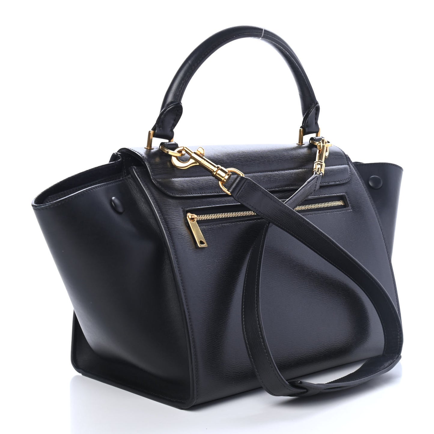 Liege Calfskin Small Trapeze Black