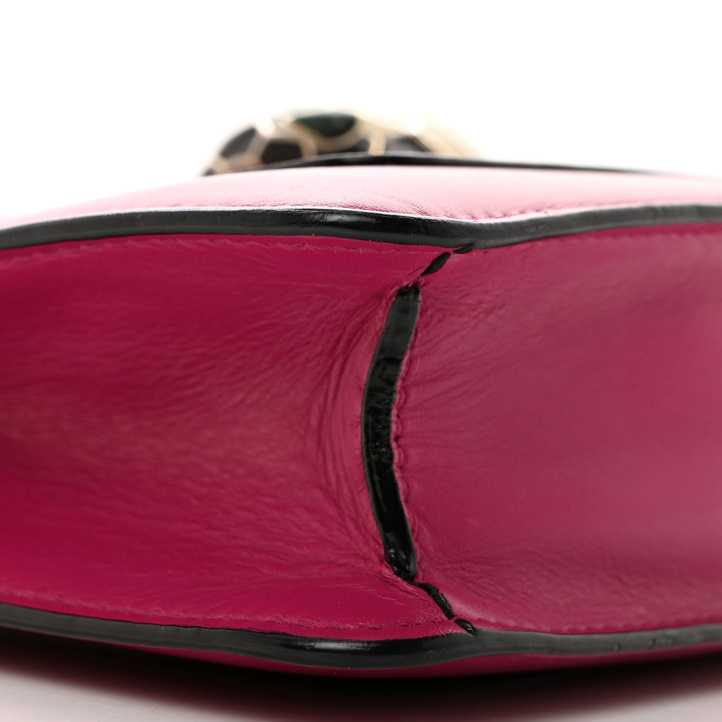 Calfskin Small Serpenti Forever Snake Strap Crossbody Bag Pink